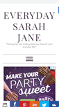 Mobile Screenshot of everydaysarahjane.com