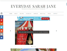 Tablet Screenshot of everydaysarahjane.com